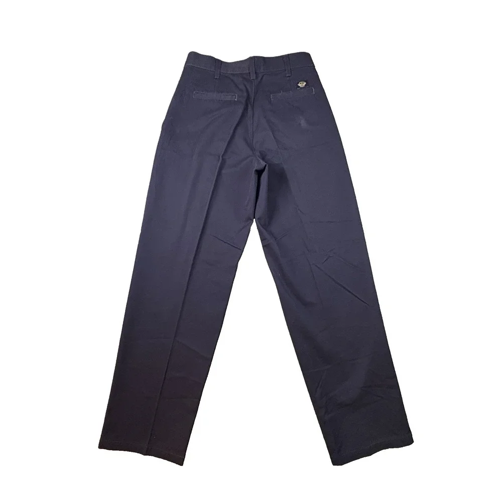 VTG 90s Dockers Boys 14 (28.5x28.5) Navy Pleated Chino Pants SEE DESC